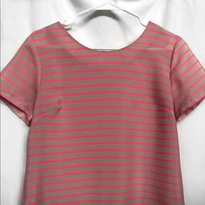 J. Crew Blouse | Pink and Light Pink Striped